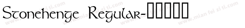 Stonehenge Regular字体转换